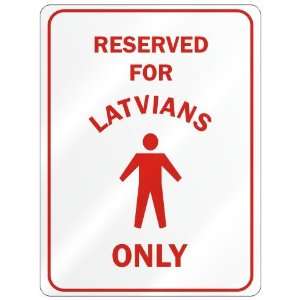  RESERVED FOR  LATVIAN ONLY  PARKING SIGN COUNTRY LATVIA 