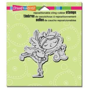   Cling Rubber Stamp, Ballerina Kiddo Image: Arts, Crafts & Sewing