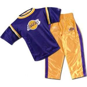  Los Angeles Lakers Kids 4 7 Jersey and Pant Set: Sports 