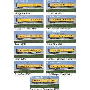   Scale Passenger Car Set, UP/City of Los Angeles (11 Cars) Toys