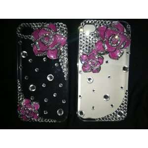    Iphone 4s White Purple Crystal Cover: Cell Phones & Accessories