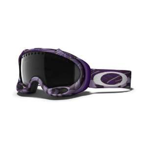  Oakley A Frame Snowboard Goggles Purple Block Text/Dark 