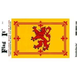  Scotland Lion Heavy Duty Vinyl Bumper Sticker (3 x 5 