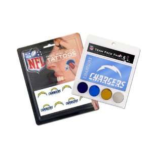    San Diego Chargers Face Paint and Tattoo Pack: Sports & Outdoors