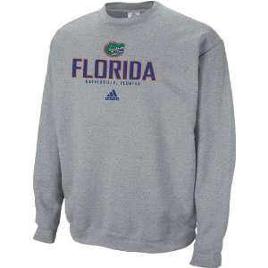  Florida Gators Adidas Classic Crew Grey Sweatshirt: Sports 