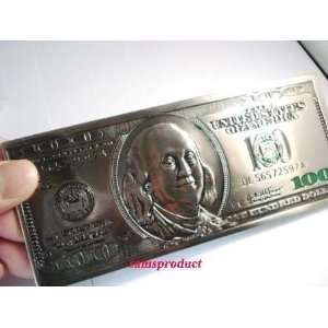  Famous Giant Hundred Dollar Sign Money Design Belt Buckle 