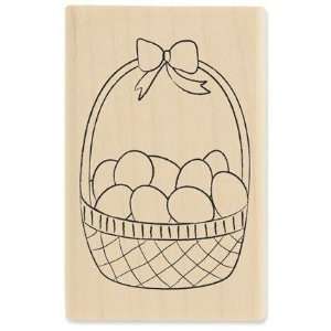  Easter Basket   Rubber Stamp
