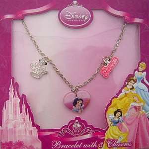  Disney Princess Snow White Bracelet with 3 Charms Toys 