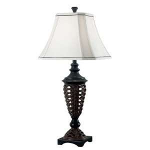  Kenroy Home 20675DR Gallagher 1 Light Table Lamp in Dark 