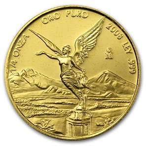  2008 1/4 oz Gold Mexican Libertad (Brilliant Uncirculated 
