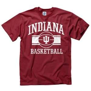 Indiana Hoosiers Cardinal Wide Stripe Basketball T Shirt:  