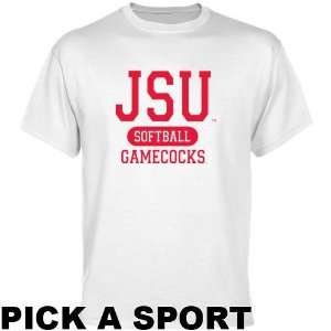   State Gamecocks White Custom Sport T shirt  