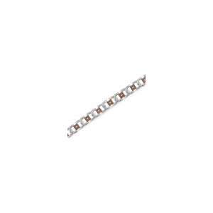 ZALES Diamond 10mm Stainless Steel Bracelet with Chocolate Ion Plate 