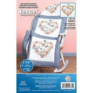  Spring Hearts Quilt Blocks   Stamped Kit: Arts, Crafts 