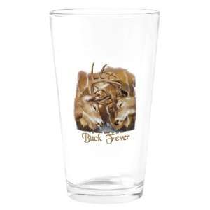    Pint Drinking Glass Buck Fever Deer Hunting: Everything Else
