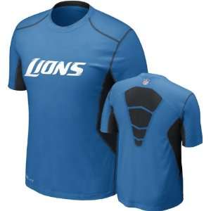 com Detroit Lions Blue Nike 2012 Sideline Dri Fit NPC Hypercool Speed 