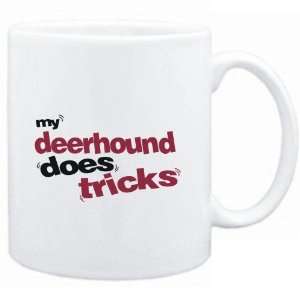    Mug White  MY Deerhound DOES TRICKS  Dogs