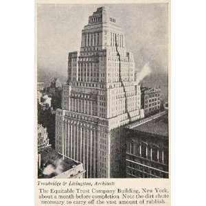  1928 Print Equitable Trust Co. Building Skyscraper NYC 