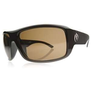   Visual Killowatt Gloss Black Polarized Bronze Sunglasses: Sports