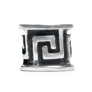 Novobeads Labyrinth in Heart Charm in Sterling Silver   Made in the 