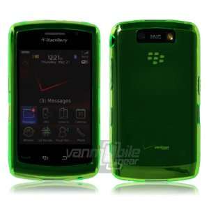   Green Hard Gel Skin Case for BlackBerry Storm 2 9550 