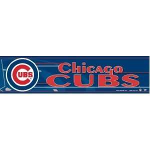  Chicago Cubs MLB Chicago Cubs Bumper Sticker: Sports 