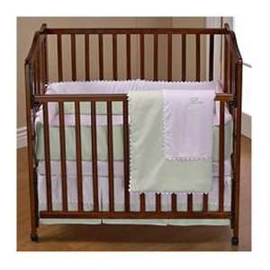 Green Ric Rac Portable Crib Bedding: Baby