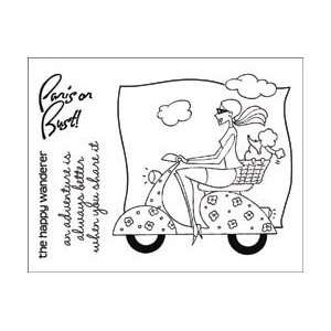   Clear Stamps 3X4   Girl On The Go Girl On The Go