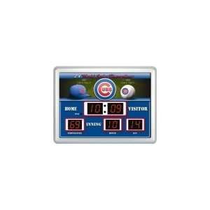  Chicago Cubs Clock   14x19 Scoreboard