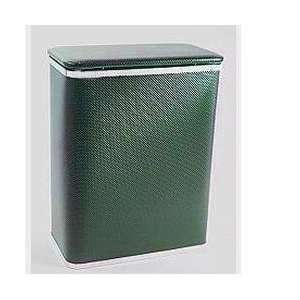   Jewelry Collection Rectangular Hamper Emerald Green with Silver Lining