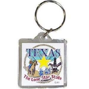  Texas Keychain Lucite Lasso Lone Star State: Sports 