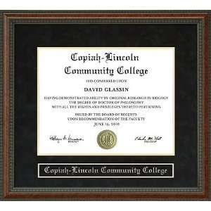    Lincoln Community College (Co Lin) Diploma Frame