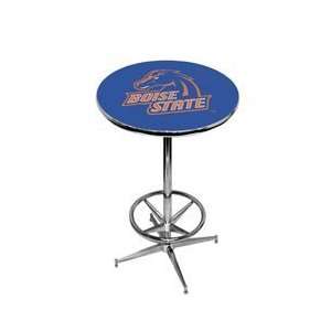 Boise State Broncos Pub Table w/ Foot Ring Base NCAA College Athletics 