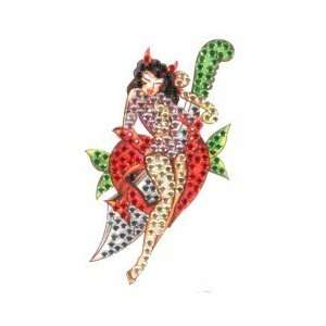  Ed Hardy Mini Decal Pinup Girl: Cell Phones & Accessories