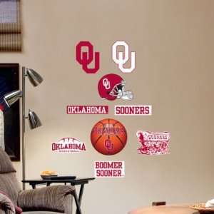Oklahoma Sooners Team Logo Assortment Fathead NIB