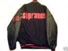 Sopranos Bada Bing Jacket Black Wool Leather Reversible Adult Medium