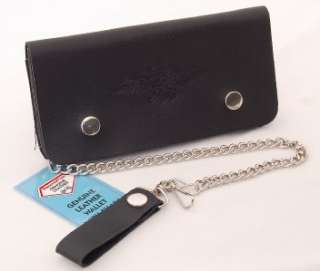   Wallet with Snaps Genuine Leather Freedom Eagle Zipper Pocket  