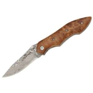 Magnum Knives M493DAM Earl Linerlock Knife with Wood Handles:  