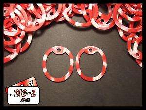Candy Cane Dog Tag Silencers   Red & White   Military Silencer   Tag 