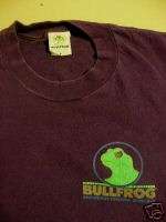   Sunblock T Shirt 80s Surfing Water Sports Mens Cotton Purple L  