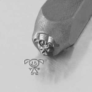 Daughter Stick Figure Impress Art Punch Stamp for Metal 1/4 6mm (1 