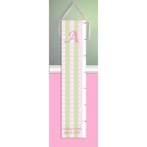  FLOWERS & STRIPES PERSONALIZED GROWTH CHART: Home 