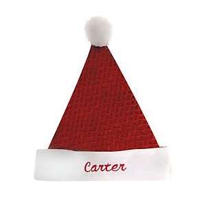  Personal ity Personalized Santa Hat Small Red Velvet 