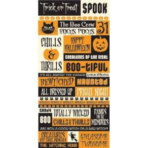    The Halloween Collection Cardstock Stickers Quotes