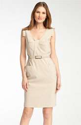 Adrianna Papell Front Pleat Belted Sheath Dress Was: $138.00 Now: $61 