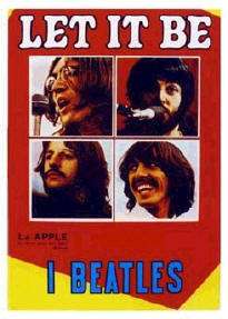 BEATLES ~ LET IT BE ITALIAN MOVIE POSTER THE  