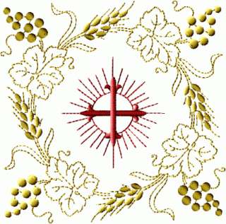 Christian Symbols machine embroidery designs set 5x7  