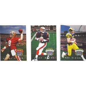 1996   NFL / Playoff Absolute   3 Football Trading Cards   Steve Young 
