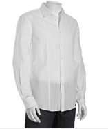 John Varvatos white cotton tux front shirt style# 318009901