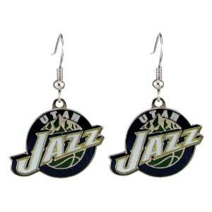  Utah Jazz   NBA Team Logo Dangler Earrings: Sports 